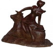 Enlèvement d'Europe-bronze original-36 x 20 x 60 cm
